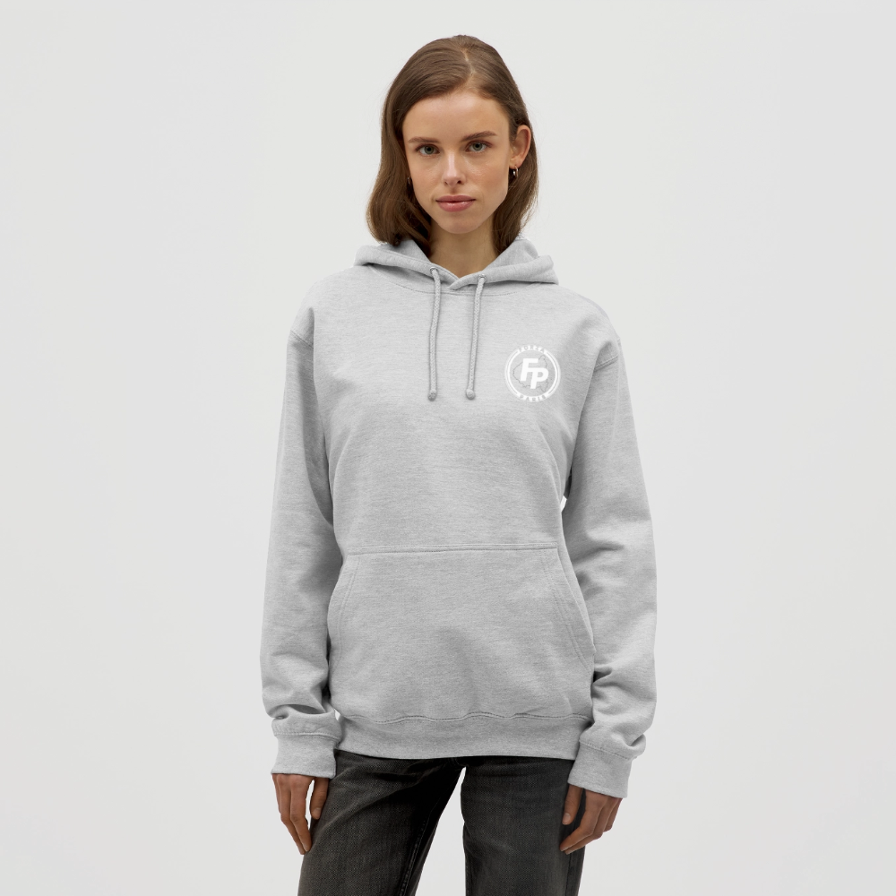 Sweat-shirt à capuche unisexe - gris clair chiné