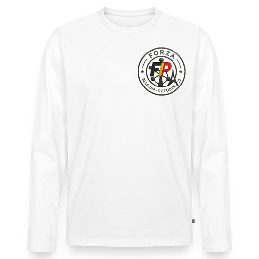 T-shirt manches longues Premium bio Homme - blanc