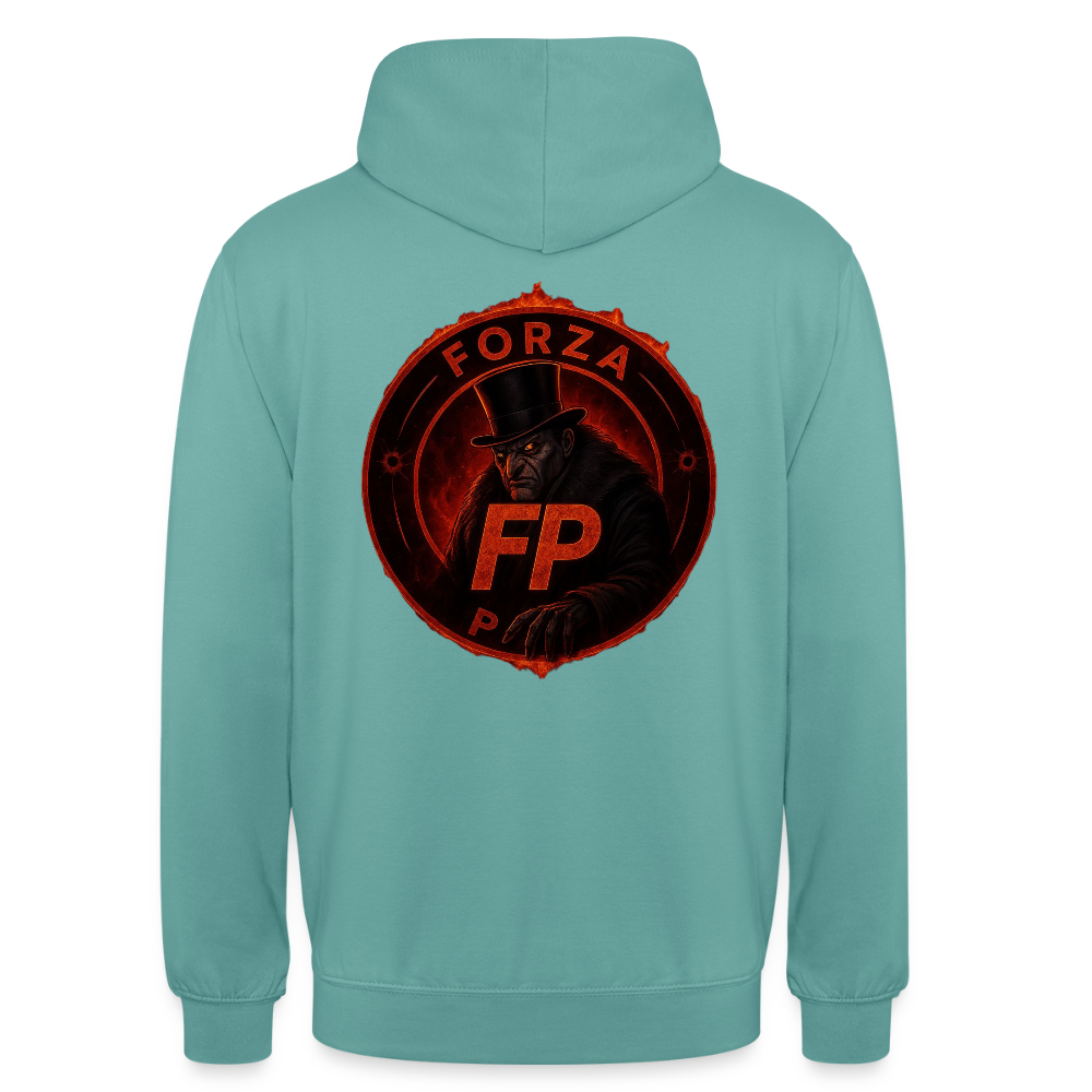 Sweat-shirt à capuche unisexe - turquoise pastel