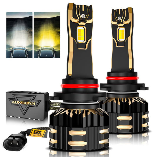 9005/HB3 LED Bulb Fog Lights/Low Beam Lights 110W 25000LM GX Bi-Color Series High Power &amp; Brightness Dual Color Switchback | 2 bulbs 