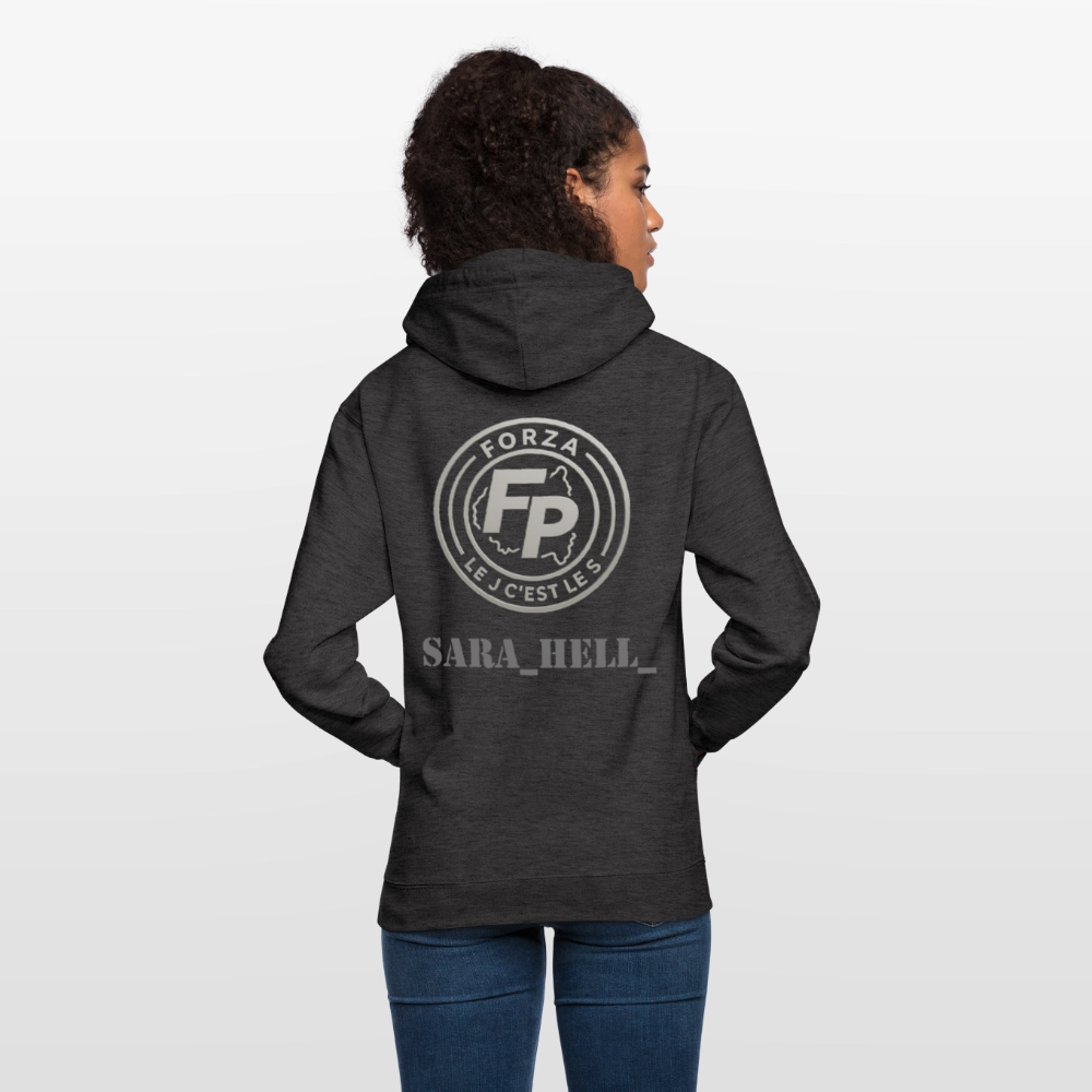 Sweat-shirt à capuche unisexe - charbon