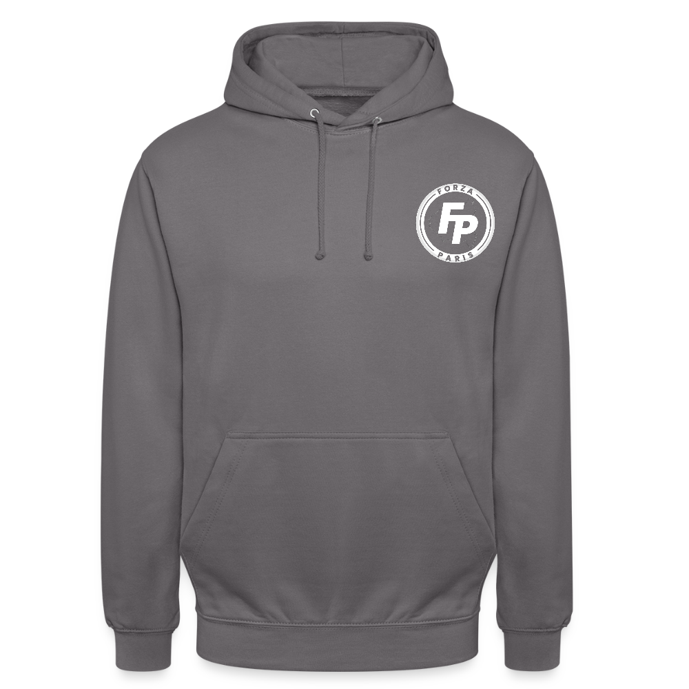 Sweat-shirt à capuche unisexe - gris éléphant