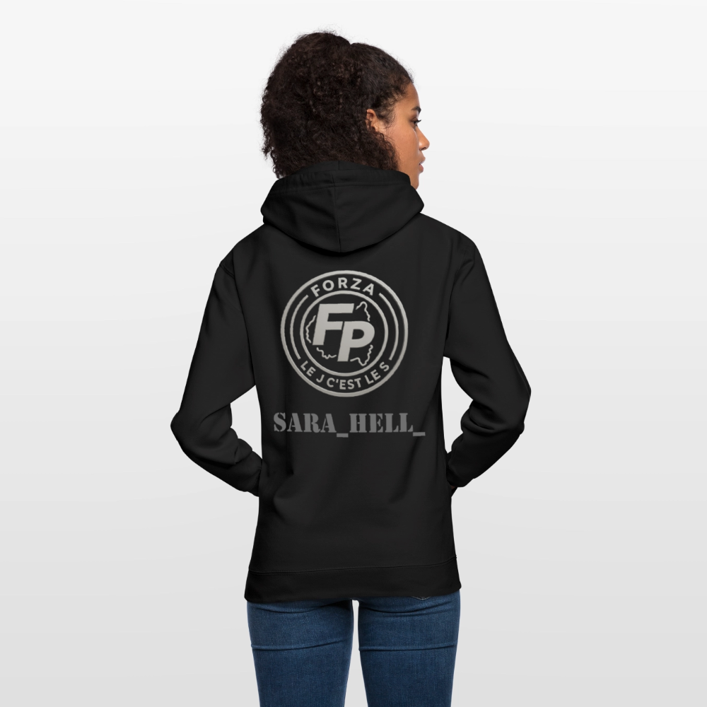 Sweat-shirt à capuche unisexe - noir