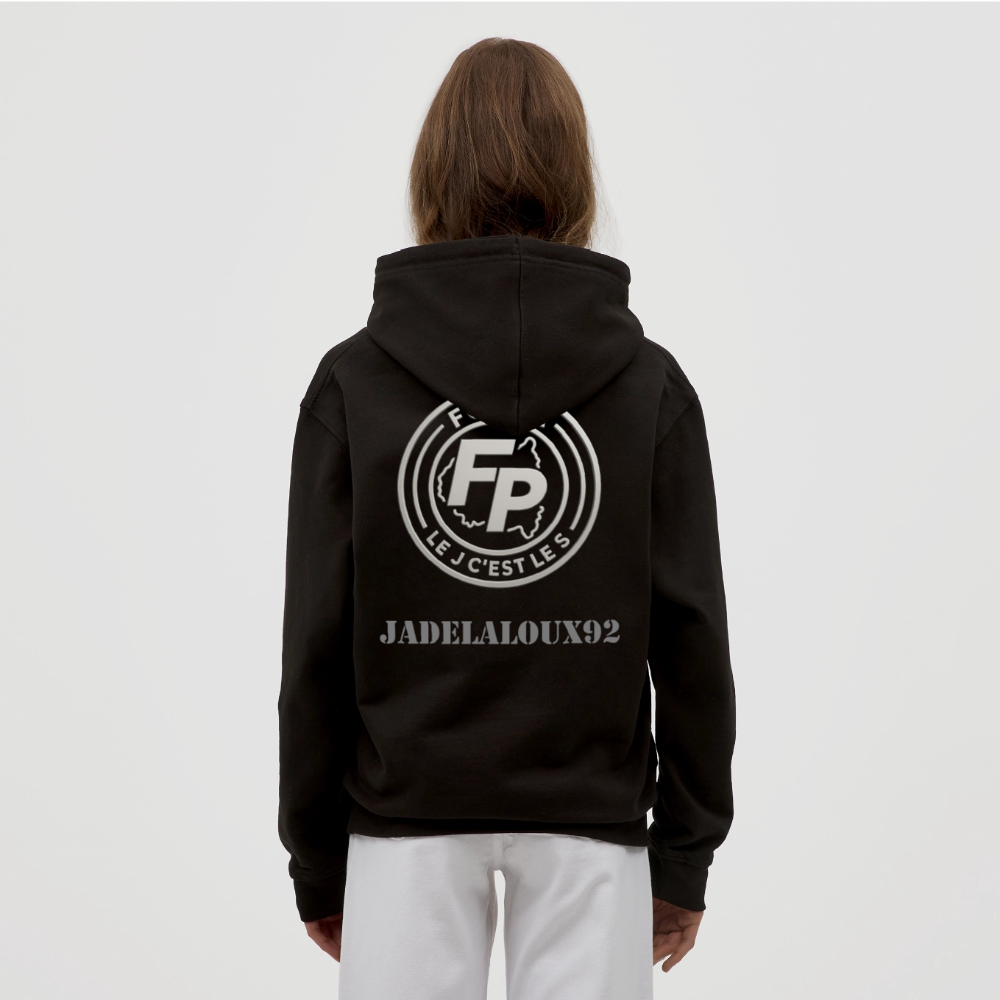 Sweat-shirt à capuche unisexe - noir