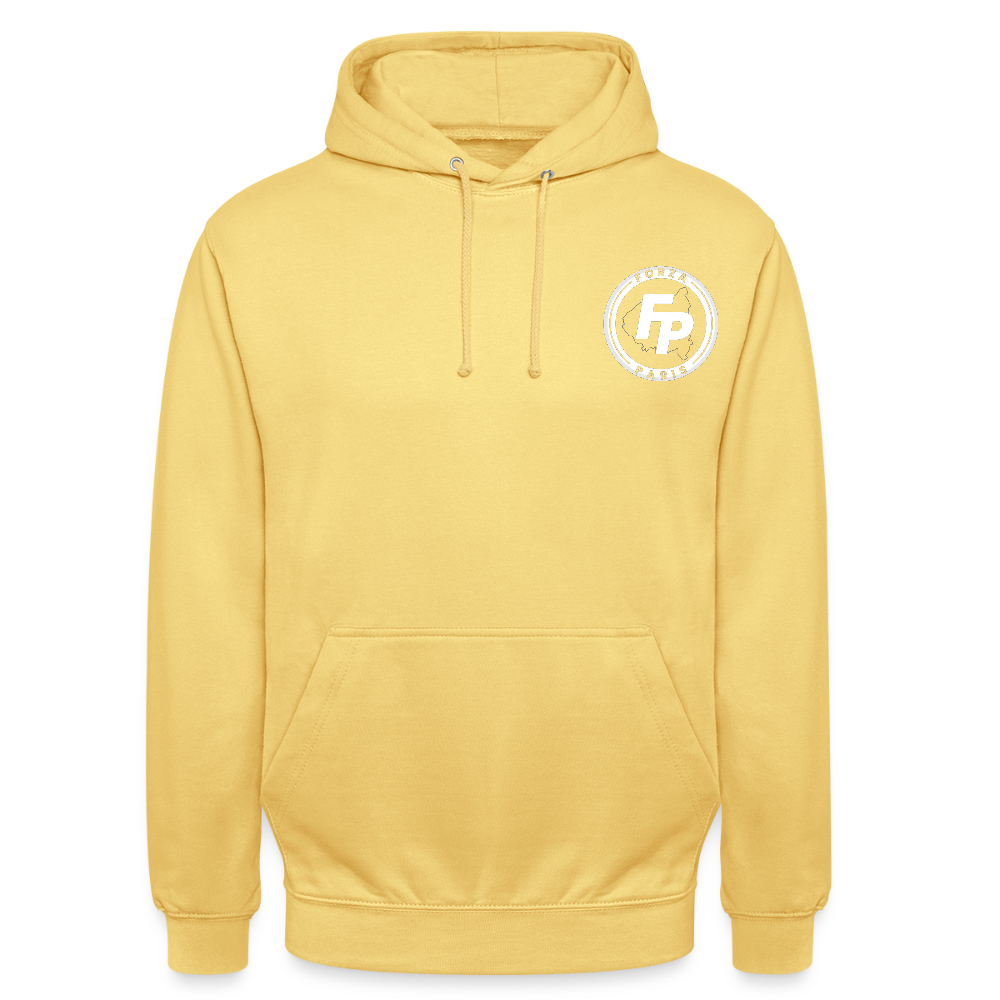 Sweat-shirt à capuche unisexe - jaune citron