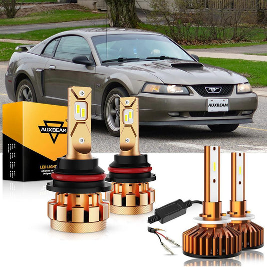 Para Ford Mustang F-16 Plus Series 2000-2004 Canbus incorporado grado automotriz 14000LM bombillas LED paquete de haz alto y bajo