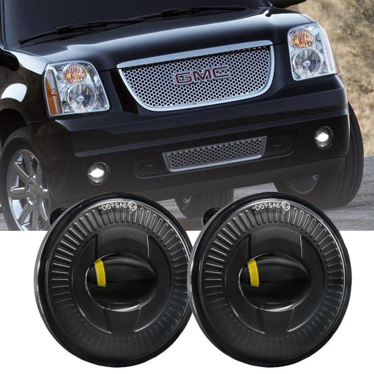 (2pcs/set) 24W Phare Anti-Brouillard LED Rond Noir 5202