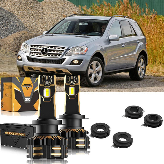 For 2009-2010 Mercedes Benz ML350 H7 LED Headlight Bulbs 