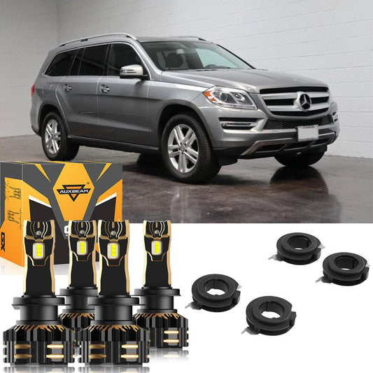 For 2015 Mercedes Benz GL350 H7 LED Headlight Bulbs Bundle 