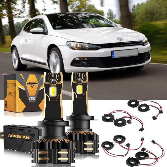 For 2008-2014 Volkswagen Scirocco 3 H7 LED Headlight Bulbs 