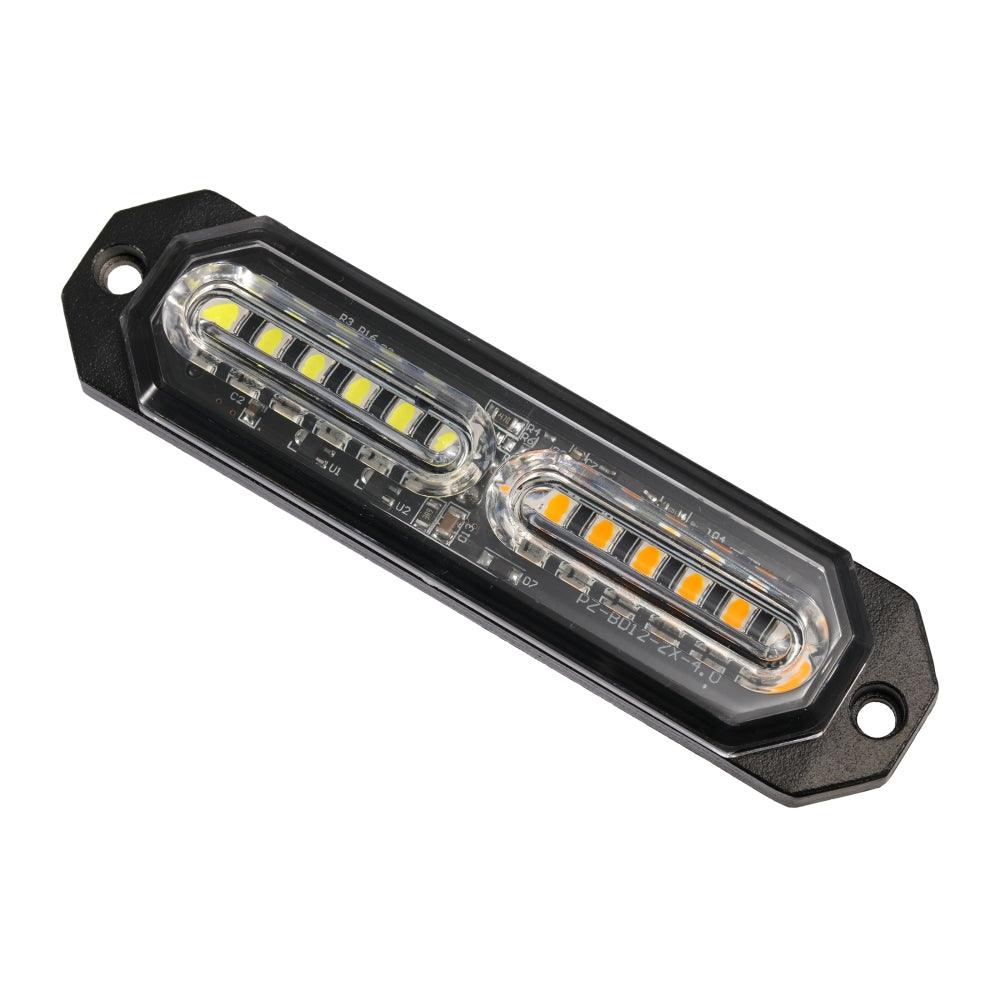 (4PSC/SET) 12LED Emergency Surface Mount Grill Strobe Light for Trucks Vehicles ATV RV Cars Van