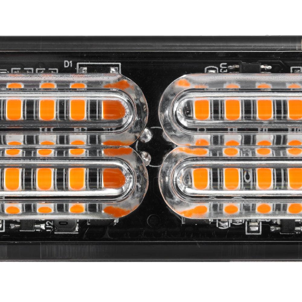 (4PSC/SET) 24LED Emergency Surface Mount Grill Strobe Light for Trucks Vehicles ATV RV Cars Van