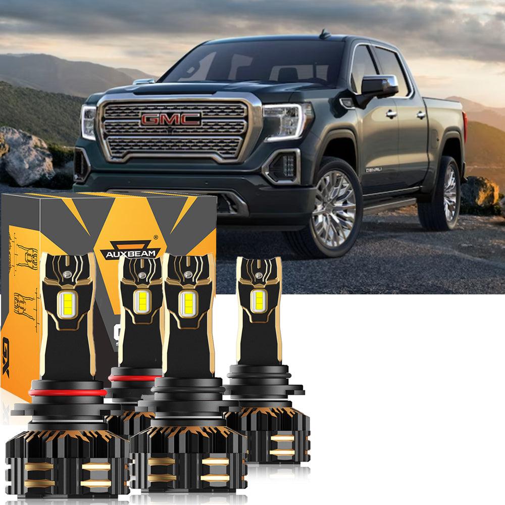 For 2000-2002 GMC Sierra 1500 9005 9006 LED Headlight Bulbs Bundle