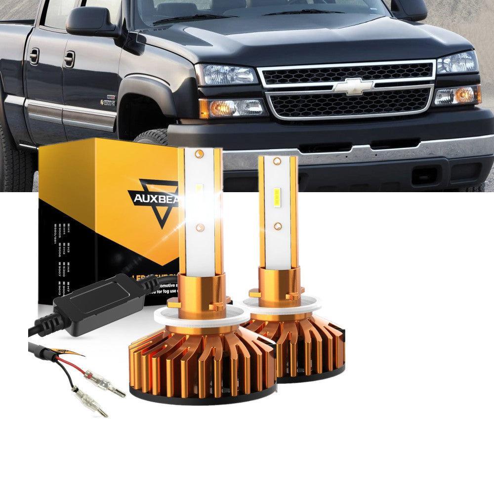 Para Chevrolet Silverado 2500 HD F-16 Plus Series 2001-2002 Canbus incorporado Grado automotriz 14000LM Bombillas LED Paquete de haz alto y bajo