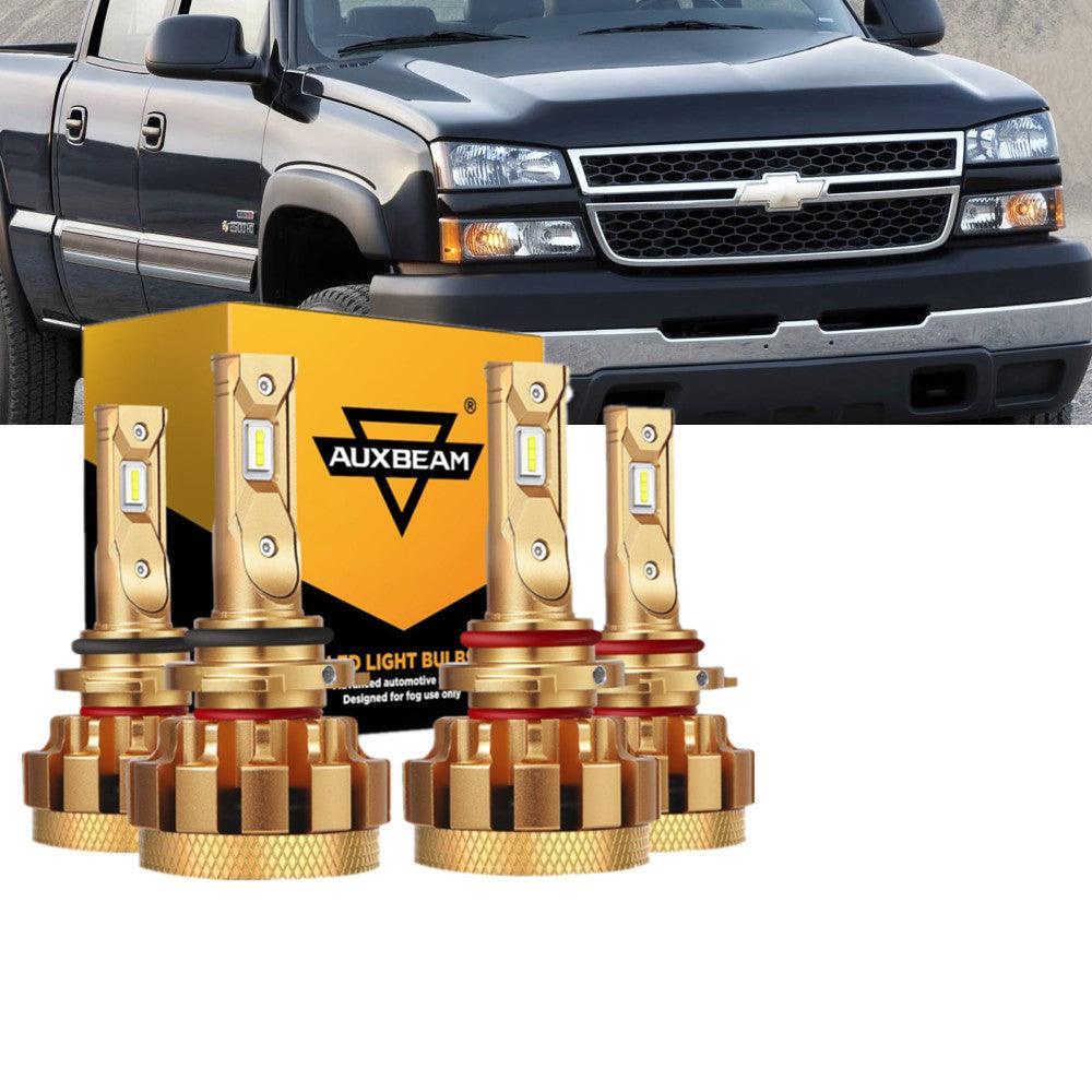 Para Chevrolet Silverado 2500 HD F-16 Plus Series 2001-2002 Canbus incorporado Grado automotriz 14000LM Bombillas LED Paquete de haz alto y bajo