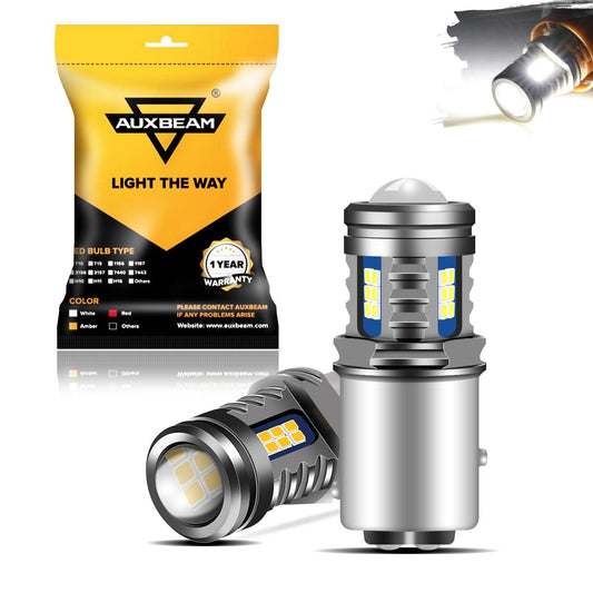 (2pcs/set) 1157/BAY15D Y2 Series 3-Sides Cool White LED Brake/Turn Single/Back-up/Side Maker/DRL