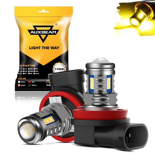 🔥(2pcs/set) H11/H8/H9/H16JP  Y2 Series 3-Sides Golden Yellow LED Fog Light/DRL