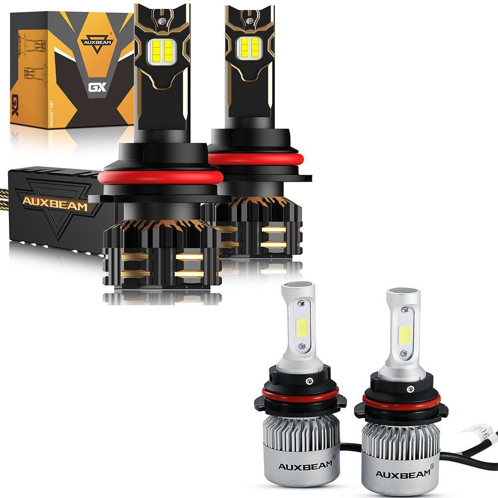 Bombillas LED para faros delanteros 9007/HB5 120W 25000LM Serie GX Más brillante 6500K Blanco frío | 2 bombillas 