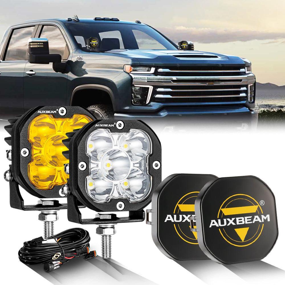 XP-ULTRA Series 3 Inch 80W 9600LM LED Pods Lights White&amp;Amber