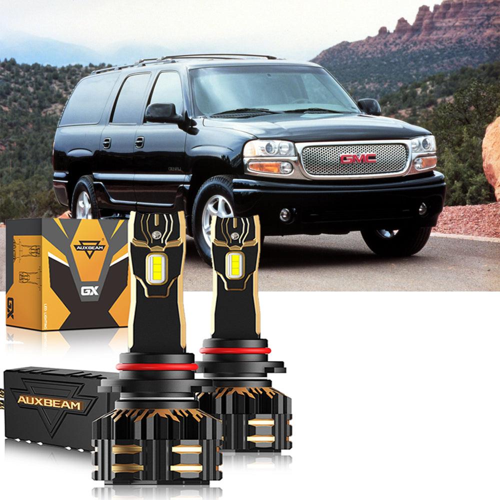 For 2000-2001 GMC Yukon 9005 9006 LED Headlight Bulbs Bundle