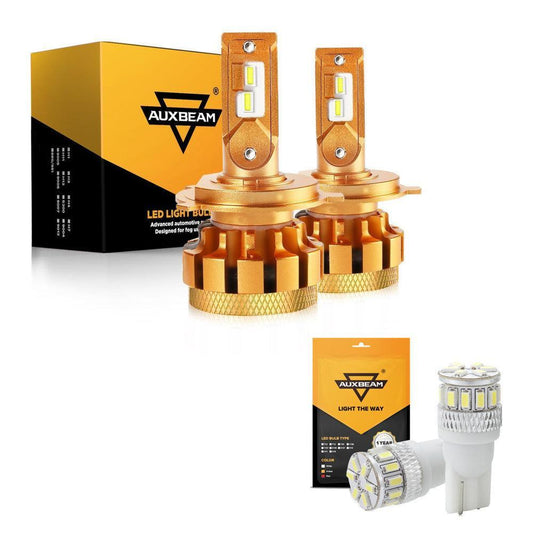 2010-2019 Nissan Navara H4 9003 HIGH LOW BEAM LED Light Bulbs F-16 Plus Series Automotive Grade 14000LM