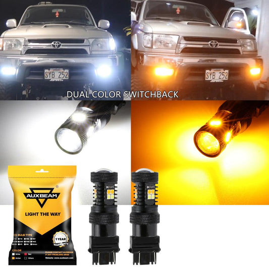 For 2009-2015 Toyota Tacoma 3157 DRL&Turn Signal Light Dual Color Lighting Switchback White&Amber