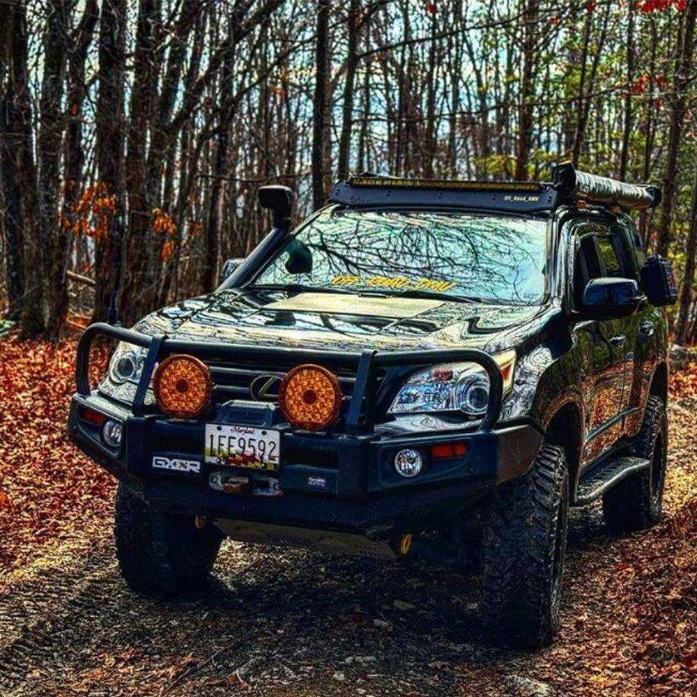 (2pcs/set) 7 Inch 230W 33332LM 360-PRO Series Custom Lens Offroad LED Driving Lights+Amber/Black Covers(Optional) for JEEP WRANGLER JL JK TJ