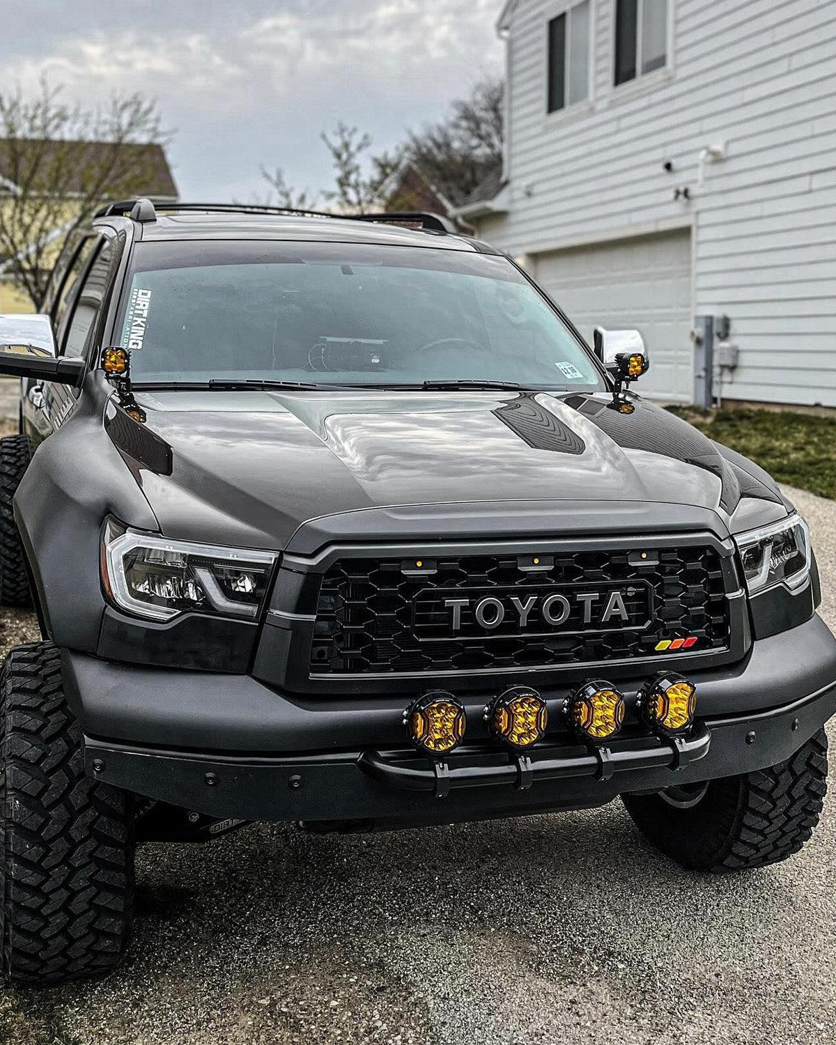 V-ULTRA Series | 5 Inch 172W LED Side Shooter Amber/White Pod Lights with Amber DRL