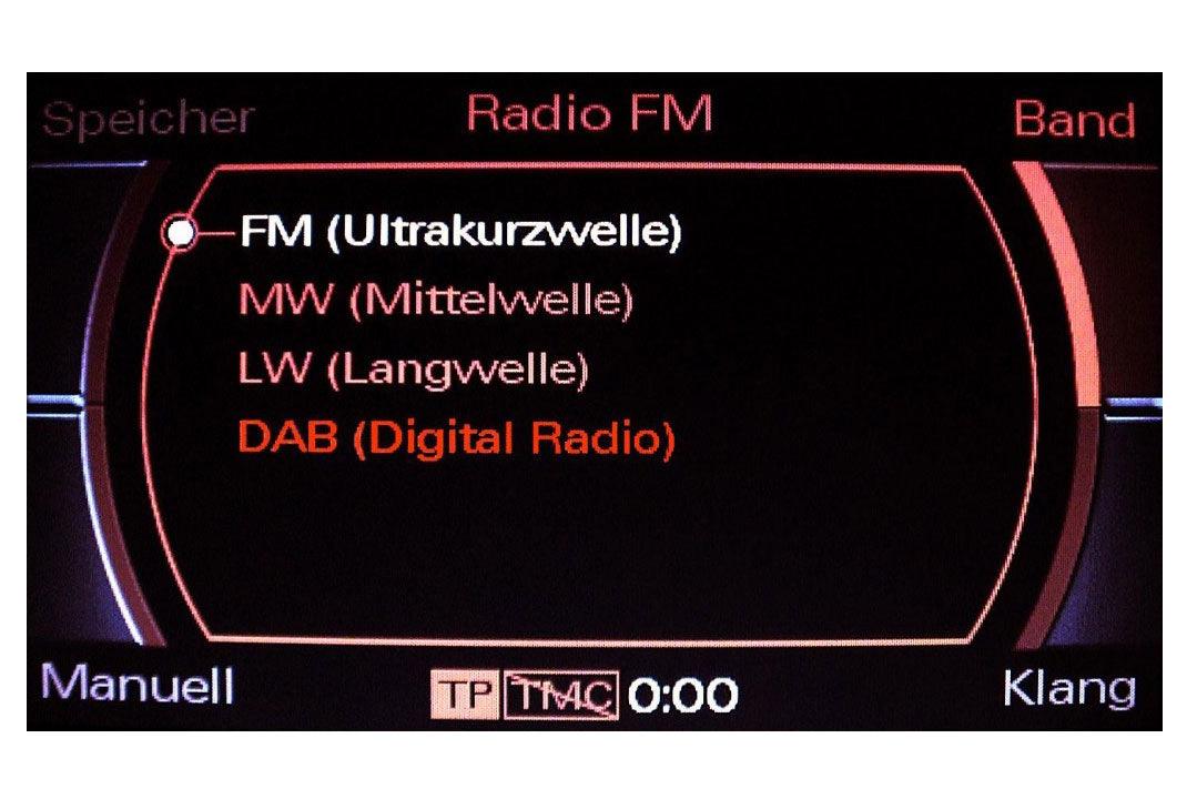 DAB Digital Radio - wiring for Audi A5 8T MMI 2G - SPEED LIGHT