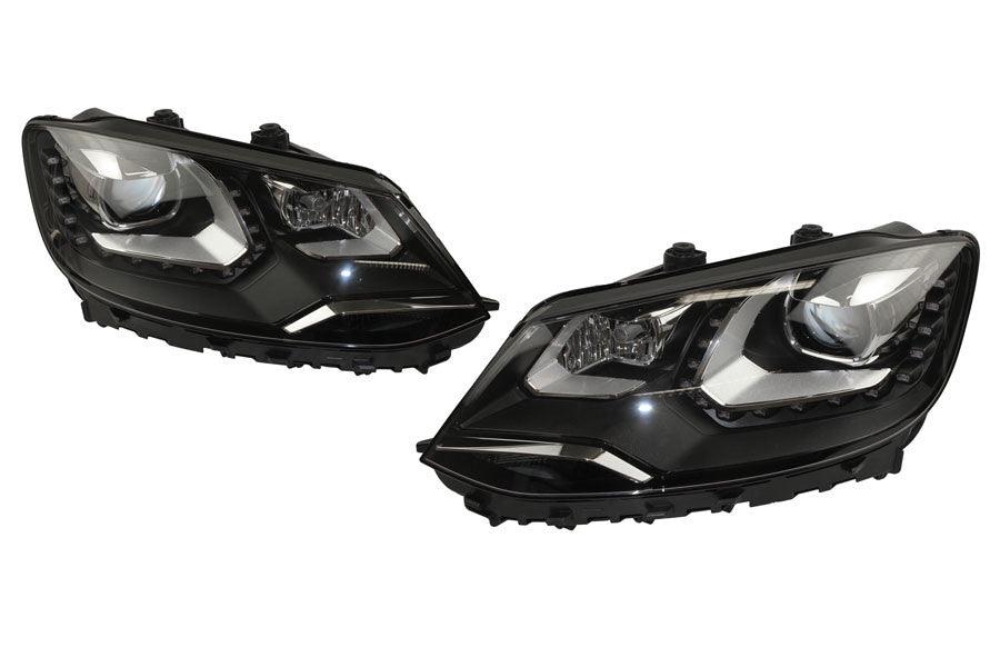 Bi-Xenon headlights LED DRL for VW Sharan 7N - without electr. shock absorber - SPEED LIGHT