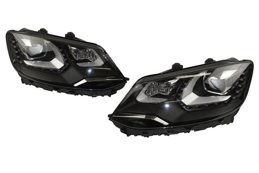Bi-Xenon headlights LED DRL Upgrade for VW Sharan 7N - with electr. shock absorber - SPEED LIGHT