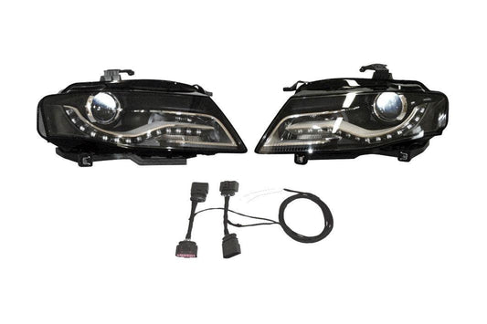 Bi-Xenon headlights retrofit for Audi A5 8T with LED daytime running light (DRL) - SPEED LIGHT