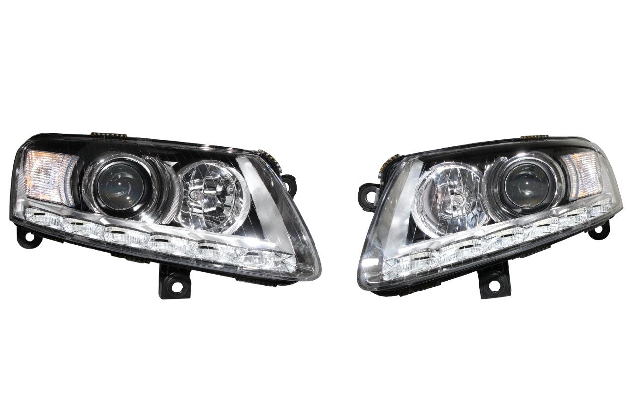 Bi-Xenon headlights with LED Daytime Running Light (DRL) for Audi A6 4F - SPEED LIGHT