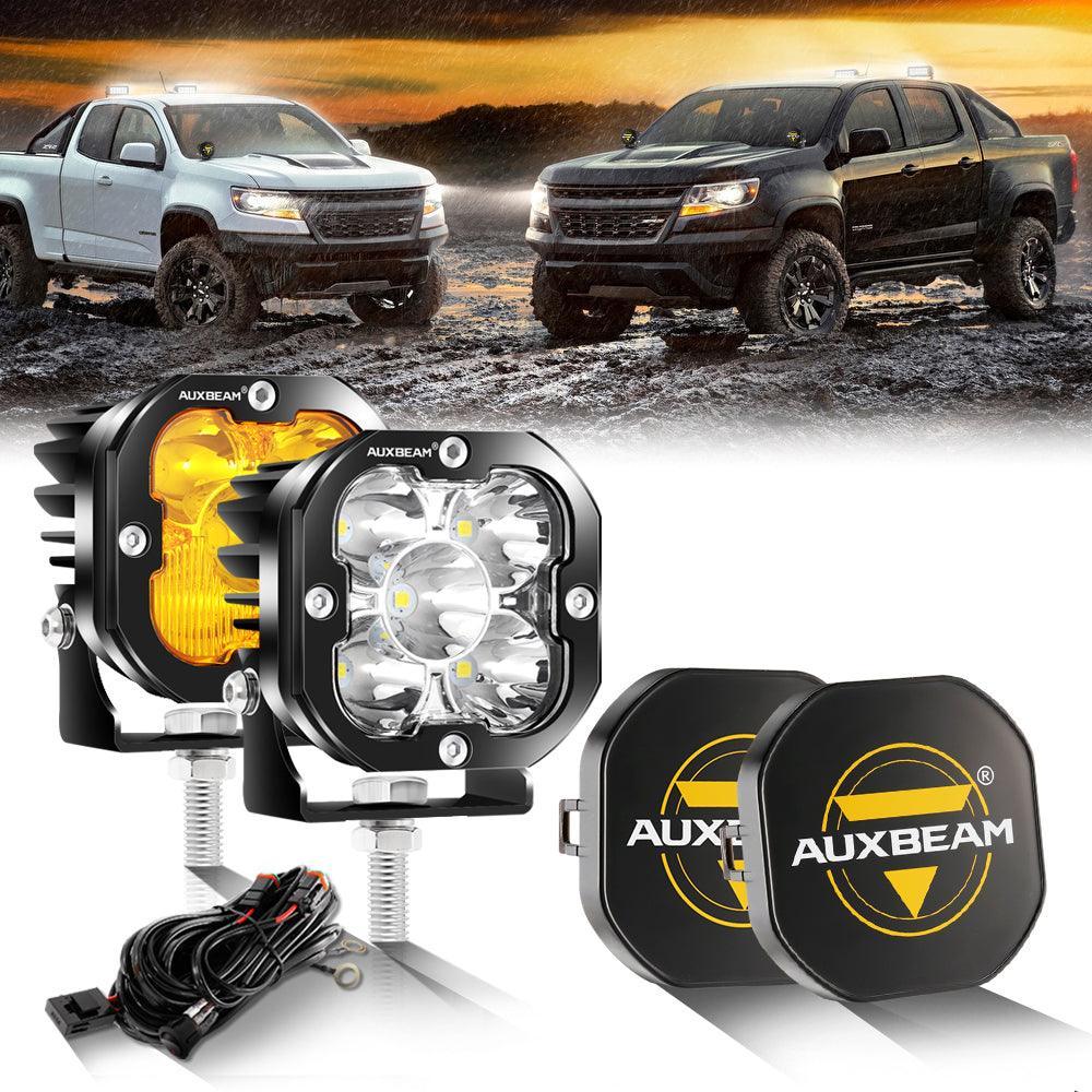 XP-ULTRA Series 3 Inch 80W 9600LM LED Pods Lights White&amp;Amber