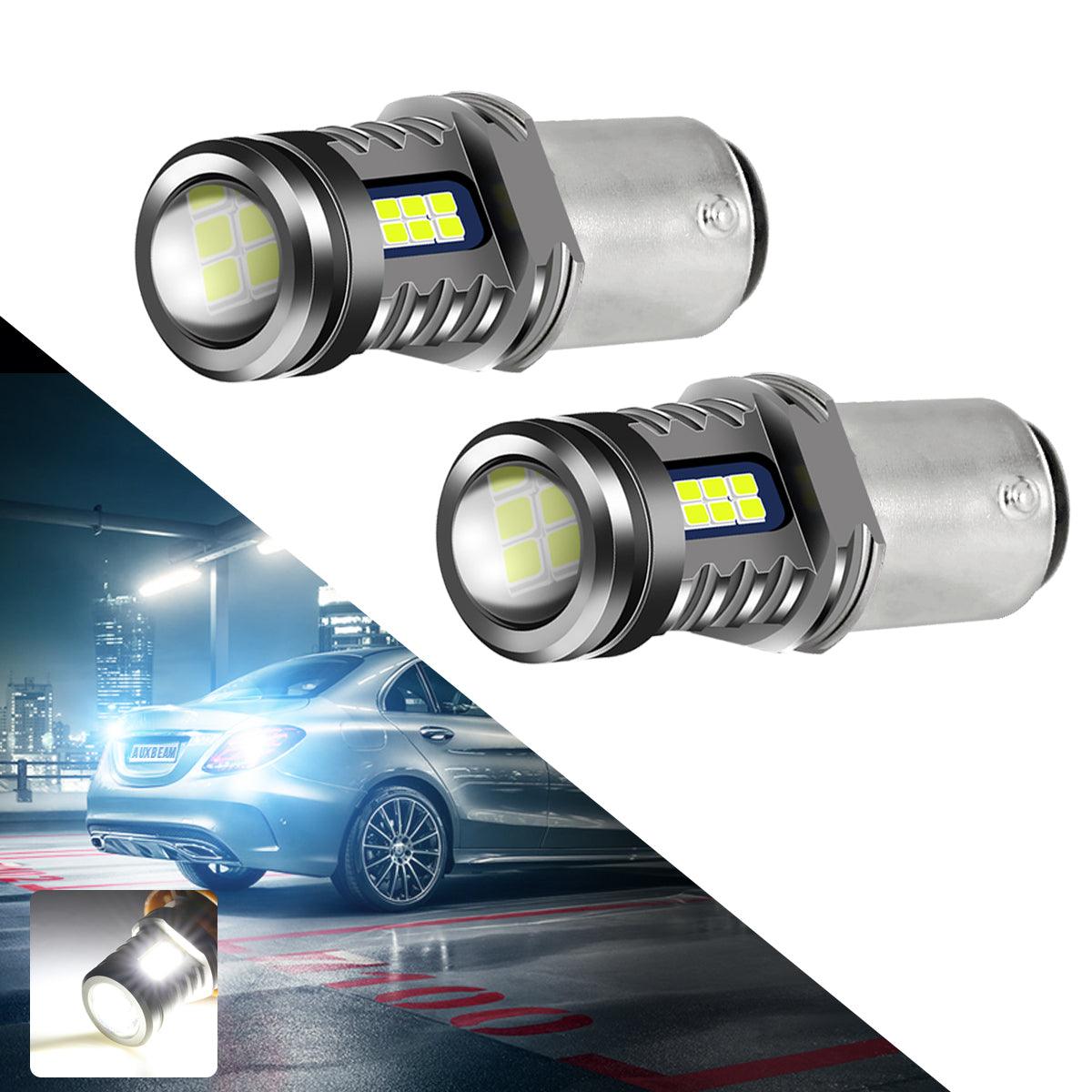 (2pcs/set) 1157/BAY15D Y2 Series 3-Sides Cool White LED Brake/Turn Single/Back-up/Side Maker/DRL