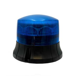 Baliza giratoria LED azul fijación de 3 puntos