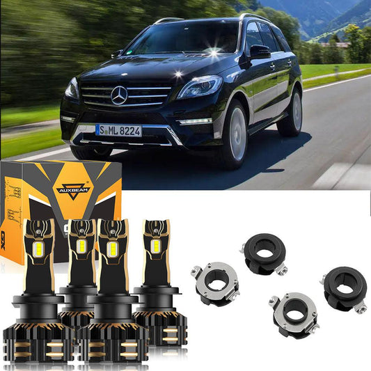 For 2012-2015 Volkswagen ML350 H7 LED Headlight Bulbs Bundle