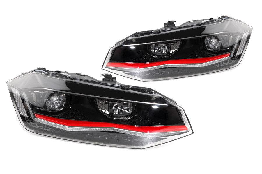 LED Headlights with LED DRL for VW Polo AW1 - SPEED LIGHT