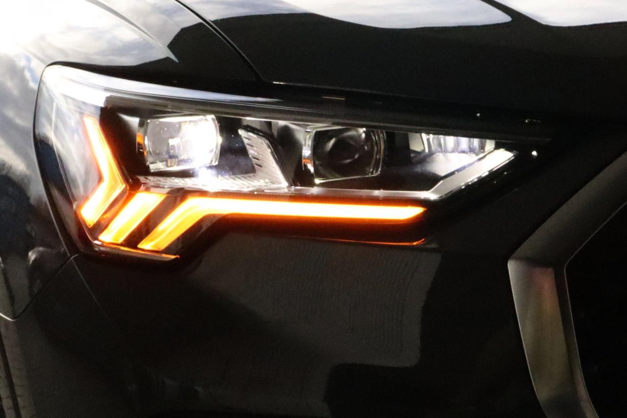 LED Matrix headlights with LED DRL and dynamic blinker for Audi Q3 F3 - SPEED LIGHT