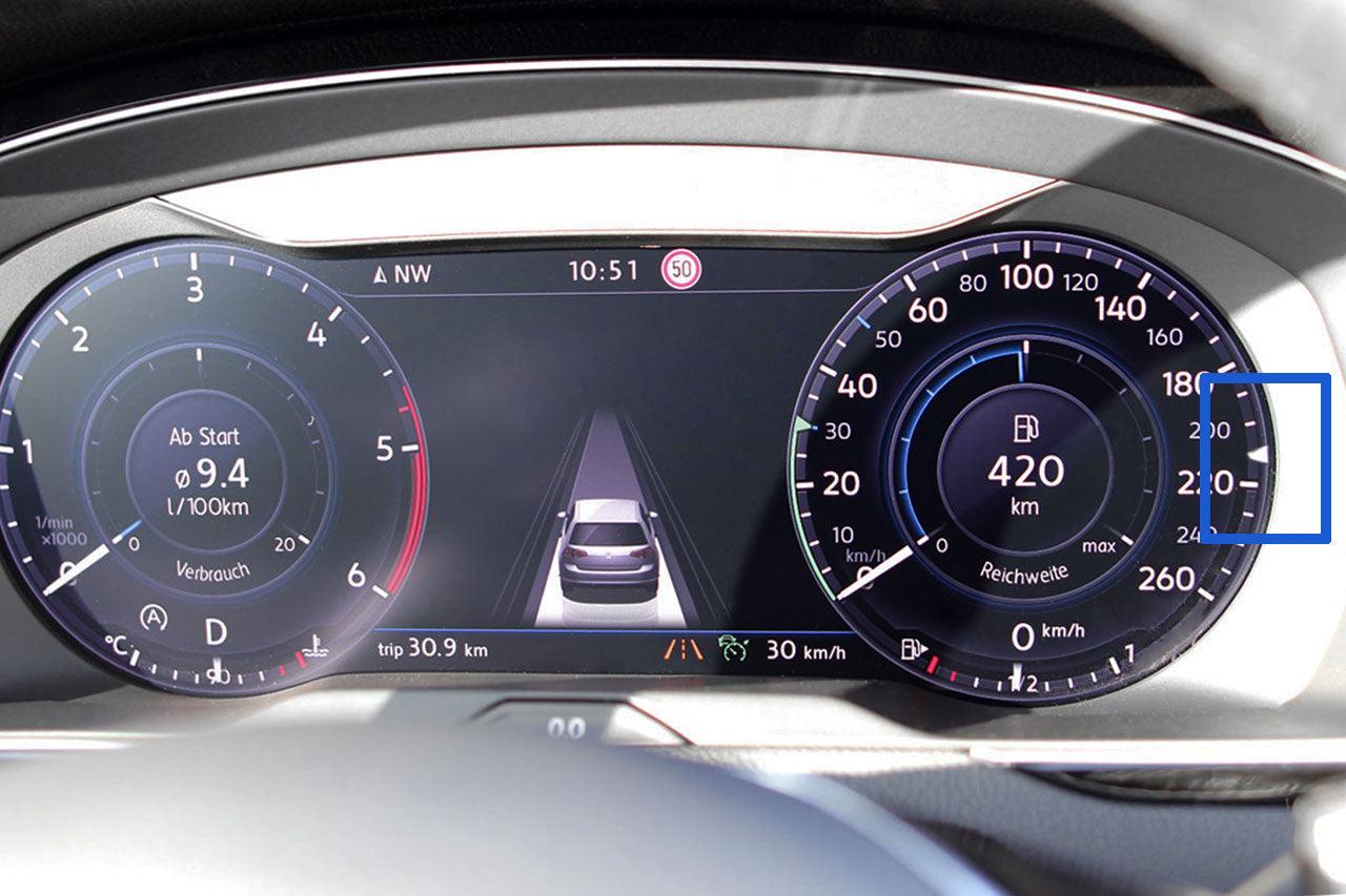 ACC Option 210 km/h for MQB - SPEED LIGHT