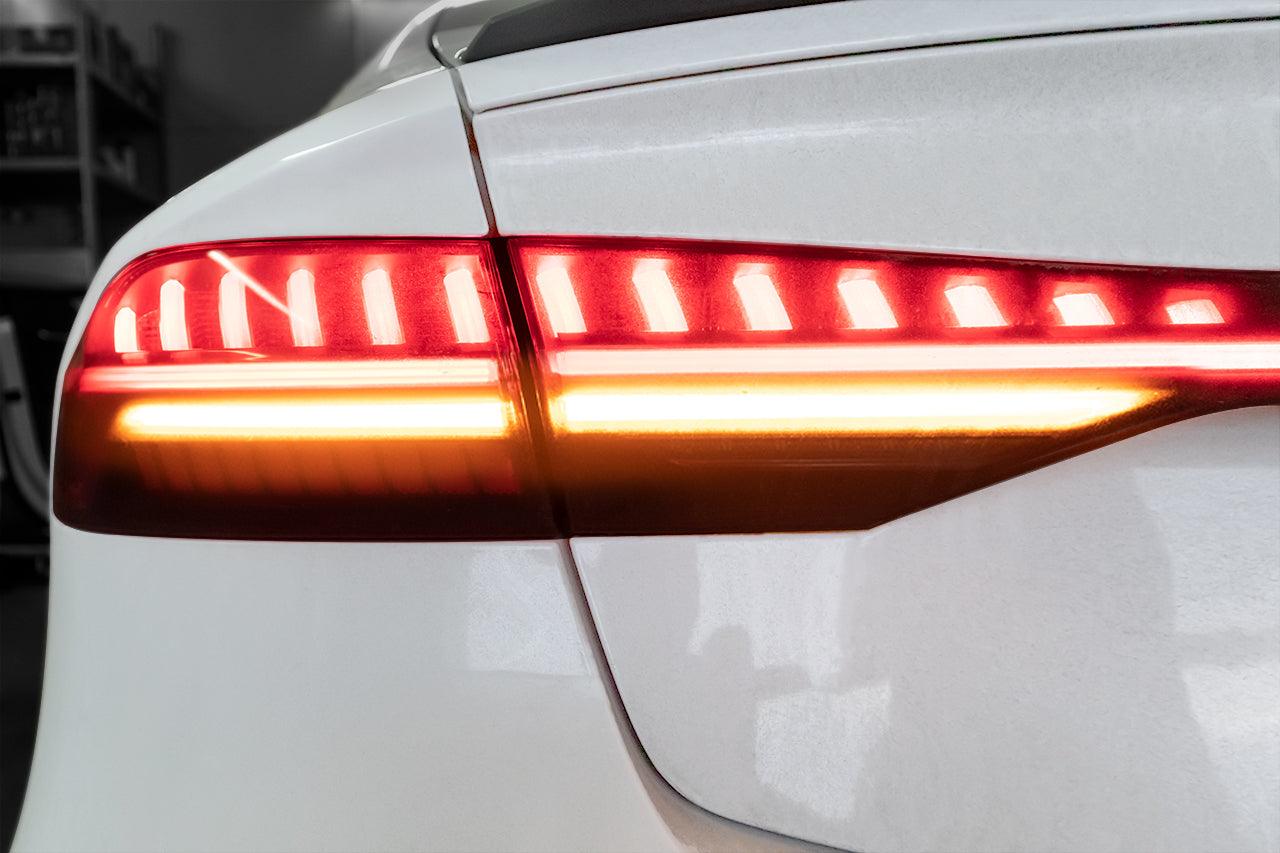 Complete set of LED rear lights with dynamic light staging for Audi A7 4K - SPEED LIGHT