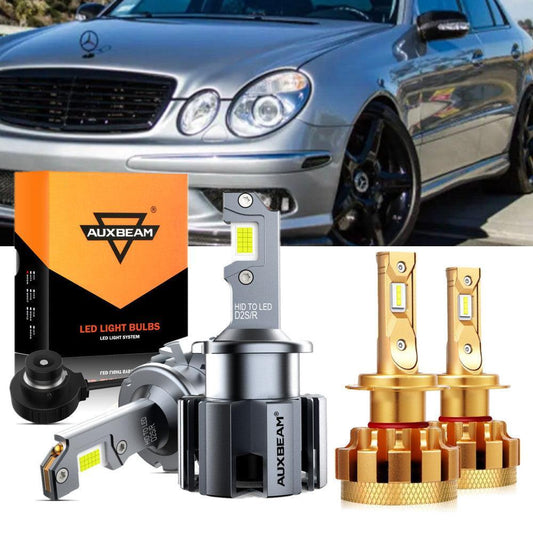 Para Mercedes-Benz CL55 AMG 2001-2006 con faros HID, paquete de bombillas LED de haz alto y bajo