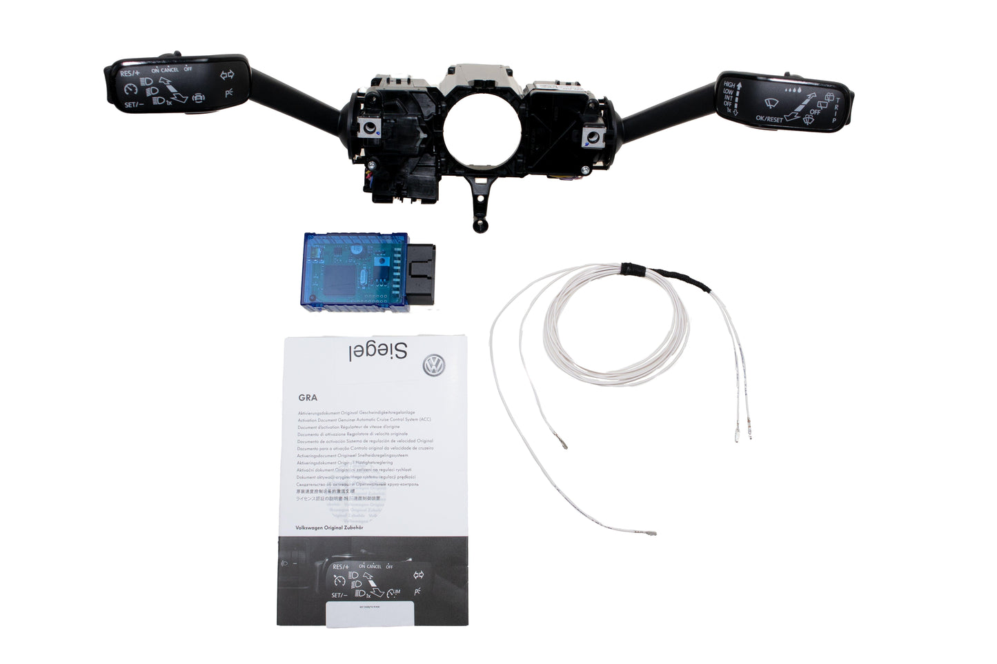 Cruise control complete set for VW Polo AW1 without MFSW - SPEED LIGHT