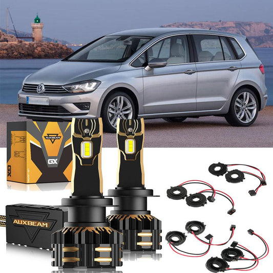For 2014-2017 Volkswagen Golf Sportsvan H7 LED Headlight Bulbs 