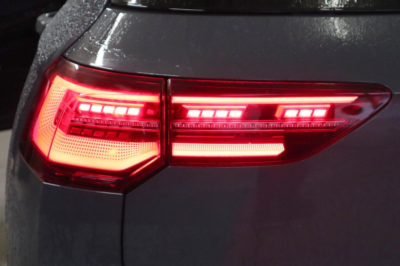 Complete set LED rear lights with dynamic flashing light for VW Golf 8 VIII CD, CG - SPEED LIGHT