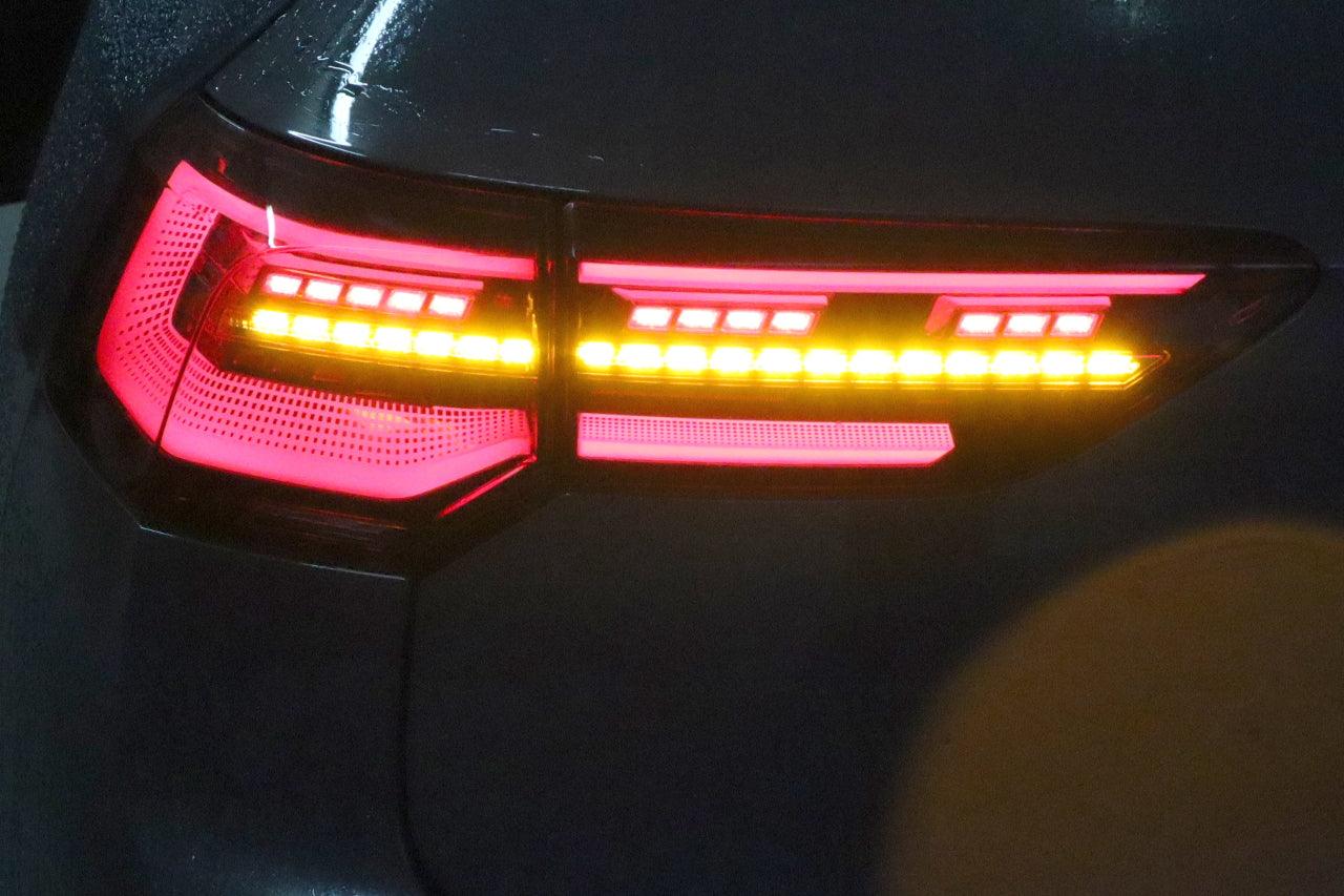 Complete set LED rear lights with dynamic flashing light for VW Golf 8 VIII CD, CG - SPEED LIGHT