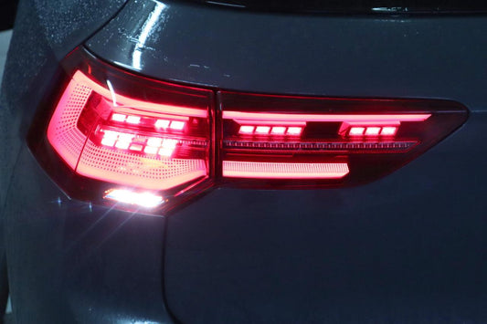 Complete set LED rear lights with dynamic flashing light for VW Golf 8 VIII CD, CG - SPEED LIGHT