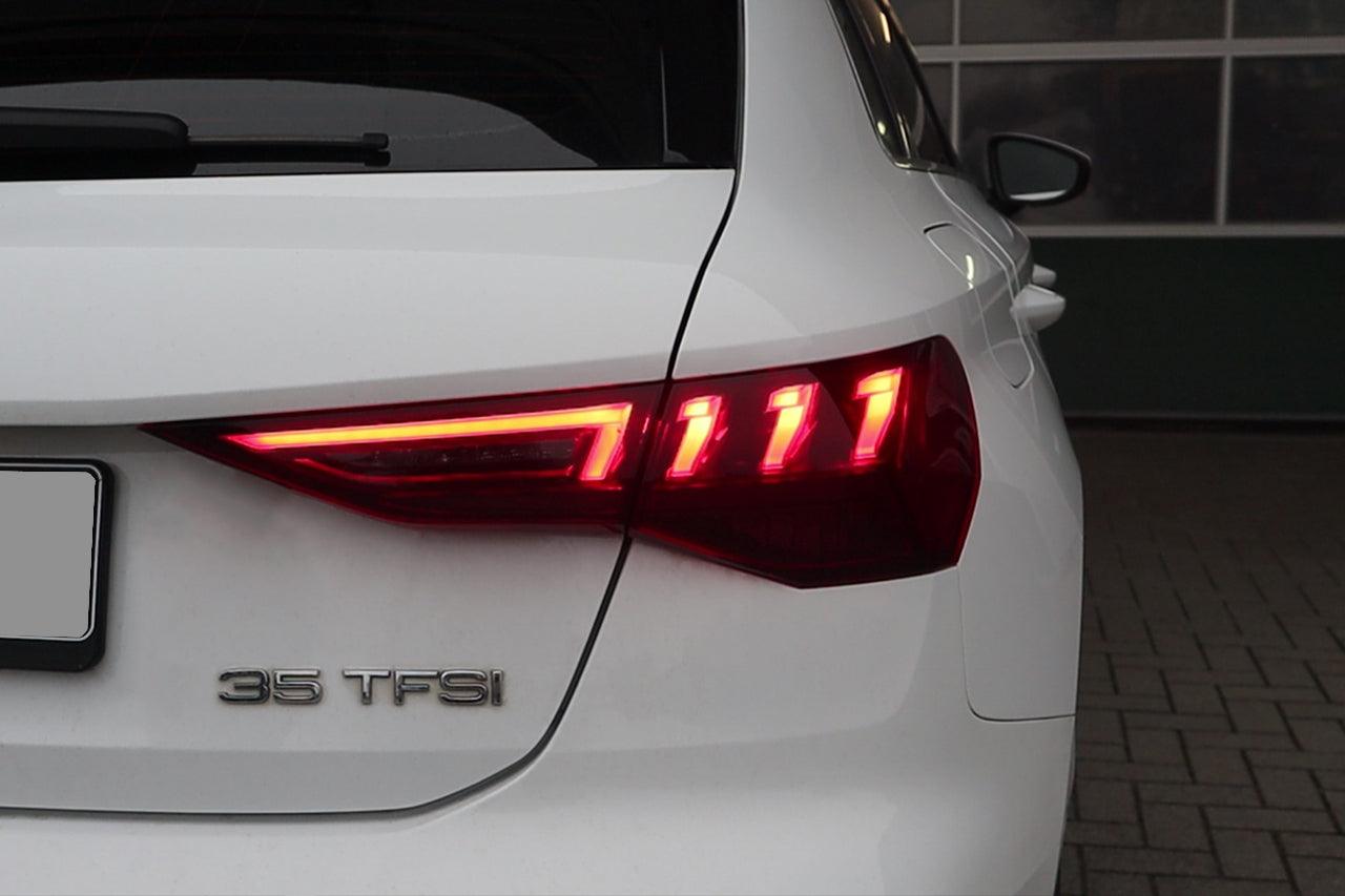 Complete set LED rear lights with dynamic flashing light for Audi A3 8Y - SPEED LIGHT