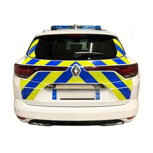 Kit precortado de policía amarillo/azul