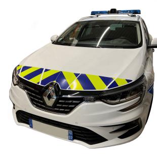 Kit precortado de policía amarillo/azul
